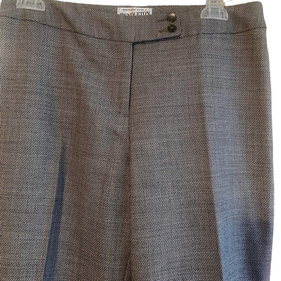 Pendleton Savvy Stretch‎ Wool Blend Black Micro Tweed Dress Pants Trouser Sz 8 - Picture 3 of 7
